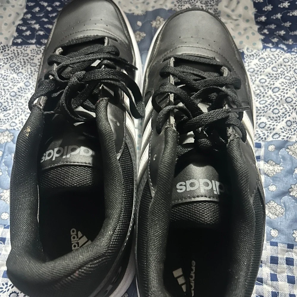 Adidas Classic Black and White Striped Shoes men’s - Picture 7 of 14
